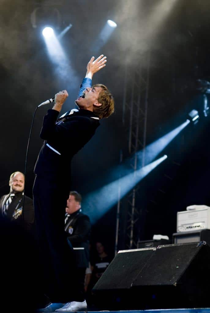 Musicians The Hives live in Sweden.