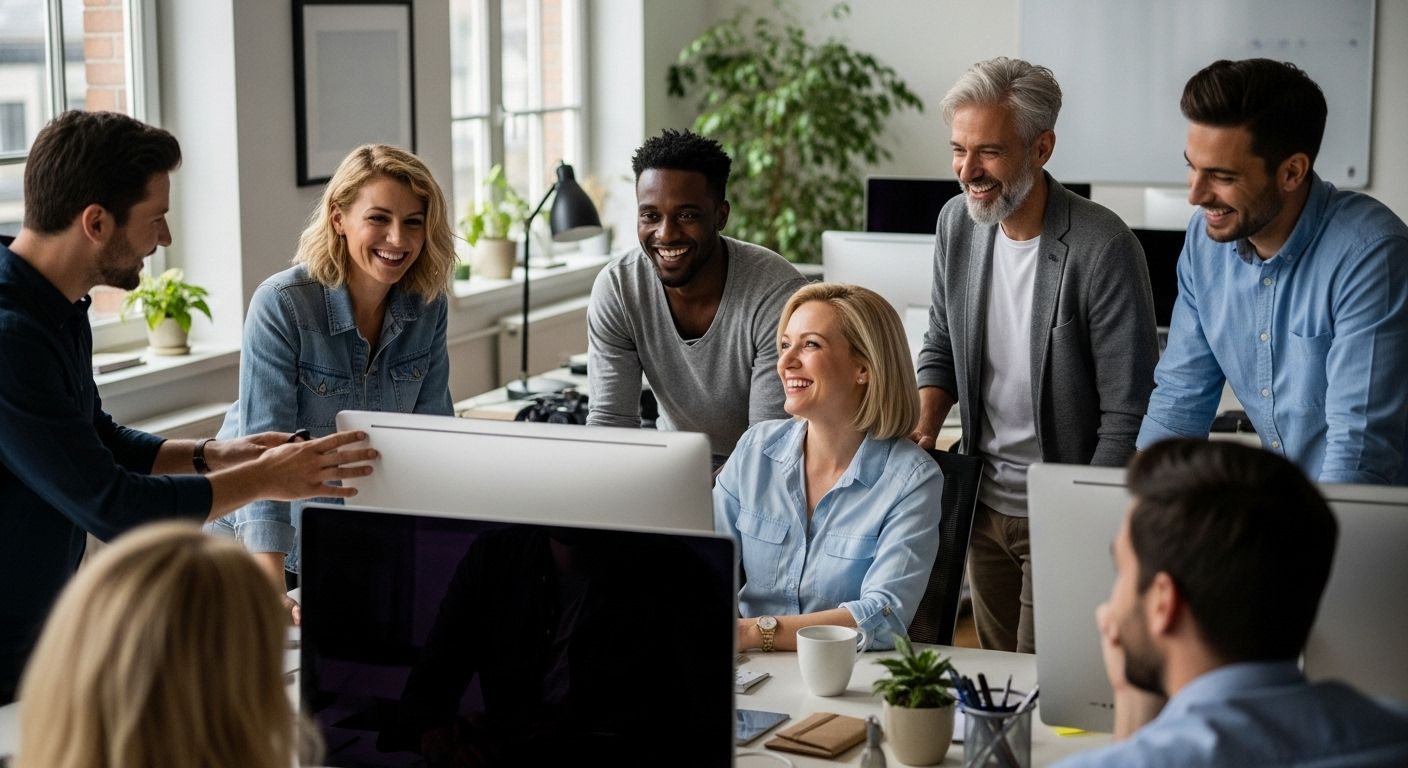 teamporträtt företagskultur foto