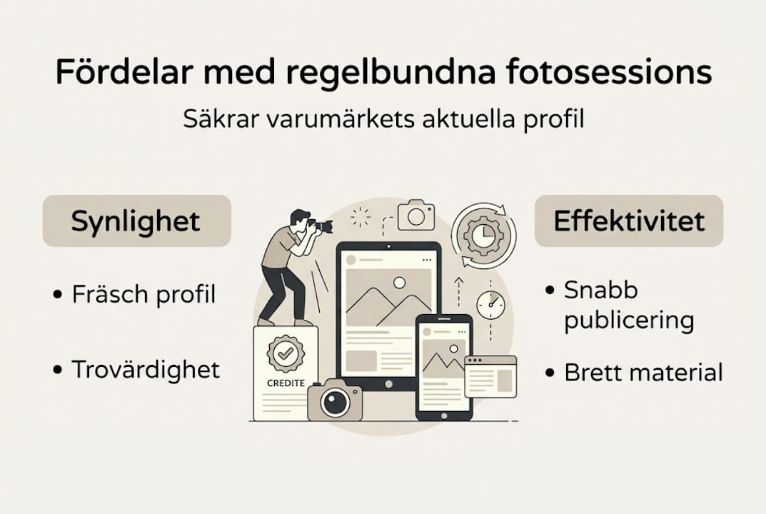 Infografik: Därför tjänar du på att boka in regelbundna fotograferingar