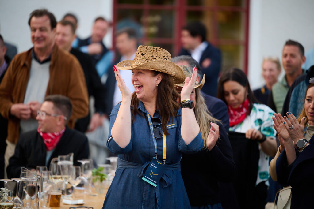 Eventfotografering under middagsfesten.