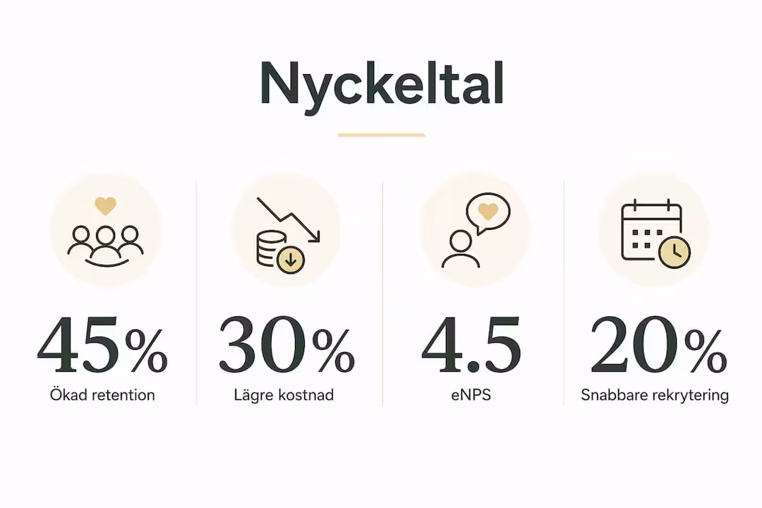 Infografik: Fyra nyckeltal som stärker ert employer brand