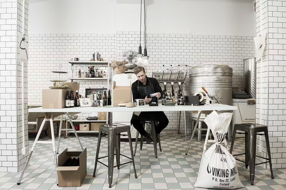 Porträtt av Fredrik Tunedal från Pang Pang Brewery, Stockholm