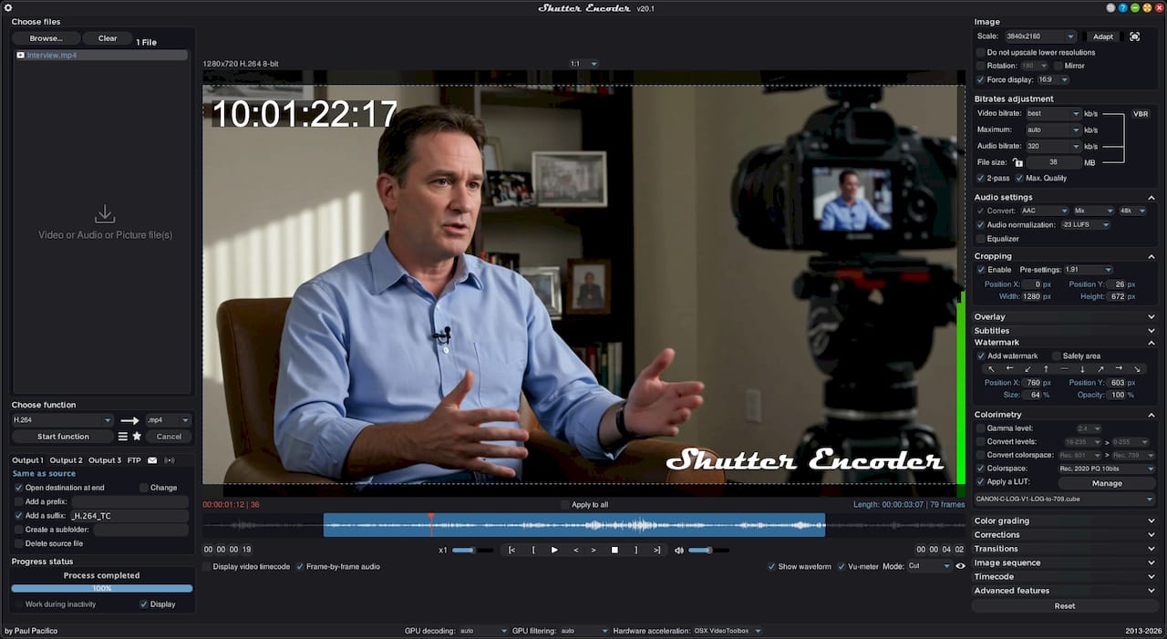 Shutter Encoder - Encoder|Converter video FREE PC|Mac