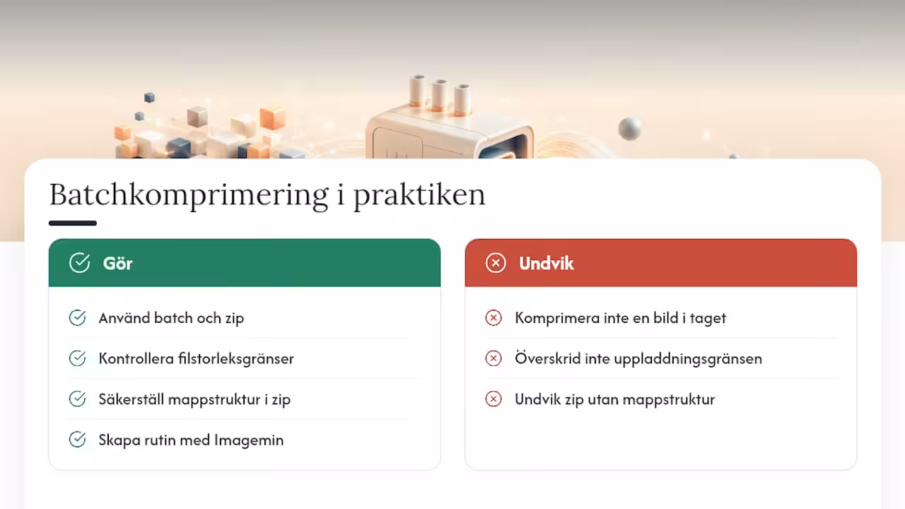 Batchkomprimering och zip-nedladdning i praktiken — overview diagram