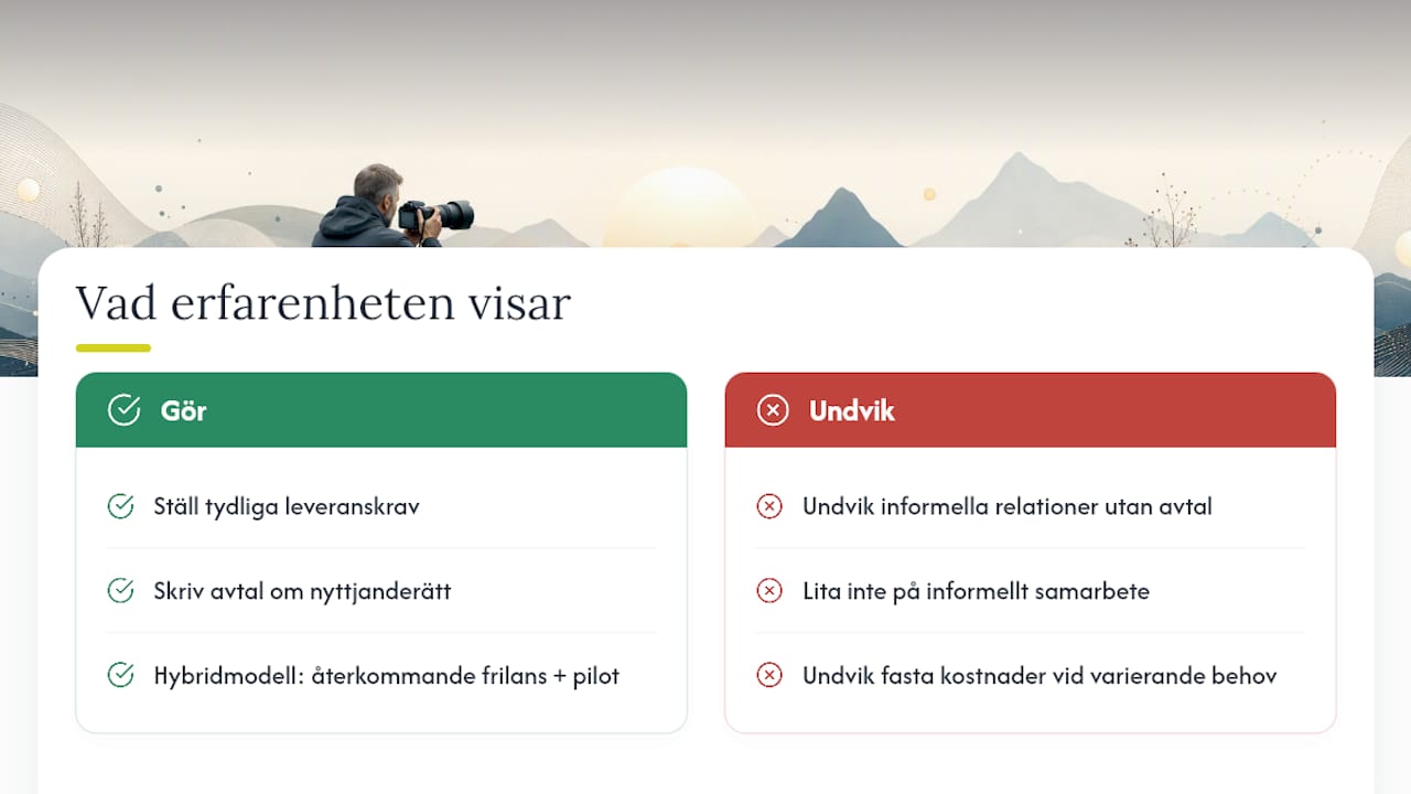 Vad säger erfarenheten? Michael Steinbergs perspektiv — overview diagram