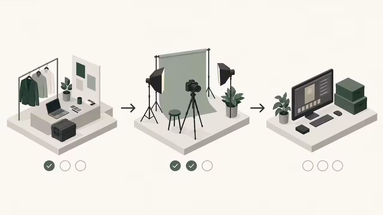 Illustrerad guide till fotodagens tre steg